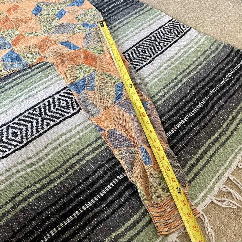 Vintage Tundra Geometric Patchwork Pattern Sweate… - image 4